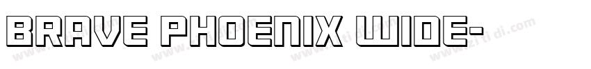 Brave Phoenix Wide字体转换